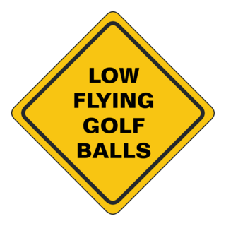 Laagvliegende golfballen Logo PNG Vector