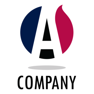 Letter A Circle Logo PNG Vector