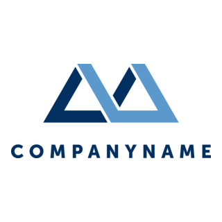 Letter M Roof Logo PNG Vector