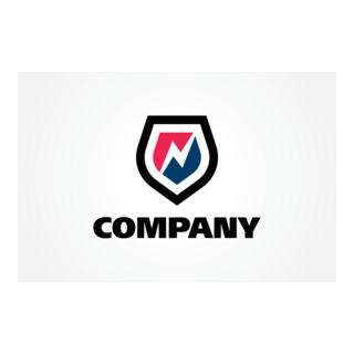 Letter N Shield Logo PNG Vector