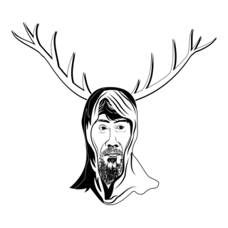 Man Line Art Logo PNG Vector