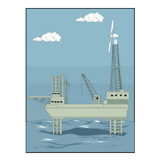 Oilrig Logo PNG Vector