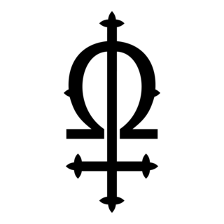 omega and cross Felice Fawn Logo PNG Vector