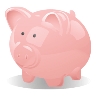 Piggy bank Logo PNG Vector