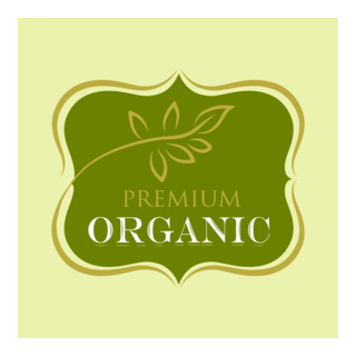 Premium Organic Logo PNG Vector