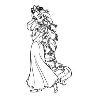 Rapunzel Logo PNG Vector