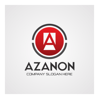 Red Circular Logo PNG Vector