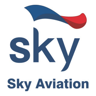 Sky Aviation Logo PNG Vector