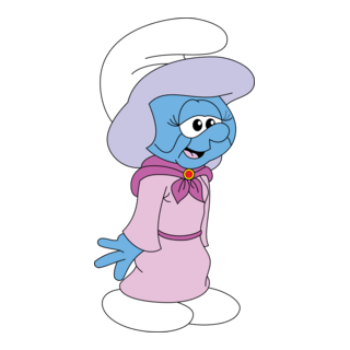 Smurf Grandmother Logo PNG Vector