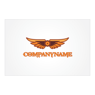 Steampunk Wings Logo PNG Vector