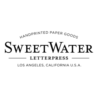 SweetWater Letterpress Logo PNG Vector