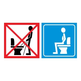 Toilet Logo PNG Vector
