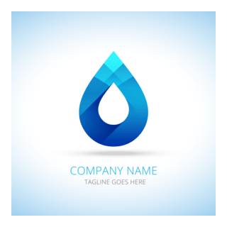 Water drop Logo PNG Vector