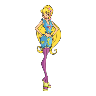 Winx club Stella Logo PNG Vector