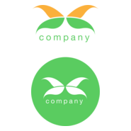 Abstract Butterfly Logo PNG Vector