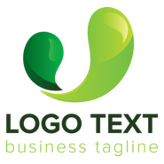 Abstract green wave Logo PNG Vector