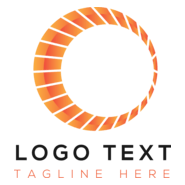Abstract Orange Circle Logo PNG Vector