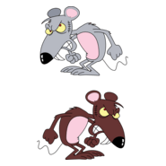 Angry rat Logo PNG Vector