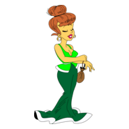 Asterix Miss Nestorix Logo PNG Vector