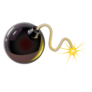 Bomb Logo PNG Vector
