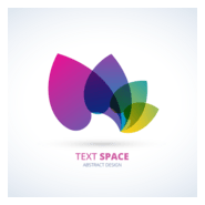 Colorful Petals Logo PNG Vector