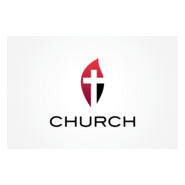 Cross and Flame Logo PNG Vector