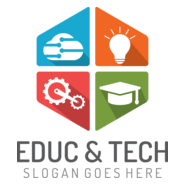 Education and Technology Logo PNG Vector