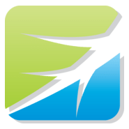 Green and Blue Leaf Logo PNG Vector