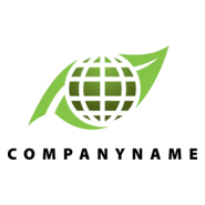 Green Globe Logo PNG Vector