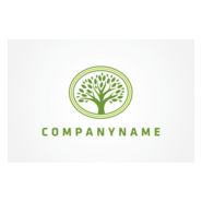 Green Tree Logo PNG Vector