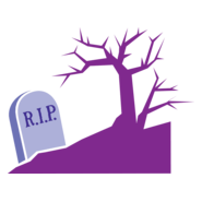 Halloween grafsteen Logo PNG Vector