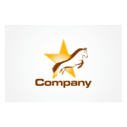 Jumping Horse Logo PNG Vector
