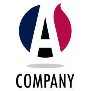 Letter A Circle Logo PNG Vector