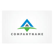 Letter A Mountain Logo PNG Vector