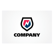 Letter N Shield Logo PNG Vector