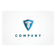 Letter T Shield Logo PNG Vector