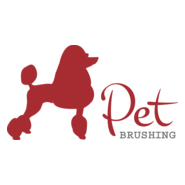 Poodle Dog Brushing Logo PNG Vector