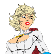 Power girl Logo PNG Vector