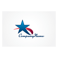 Shooting Star Logo PNG Vector