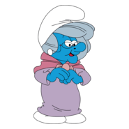 Smurf Grandmother Logo PNG Vector
