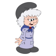 Smurf Grandmother Logo PNG Vector