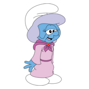 Smurf Grandmother Logo PNG Vector