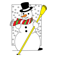 Snowman Logo PNG Vector