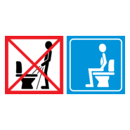 Toilet Logo PNG Vector