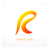 Wavy Letter Logo PNG Vector