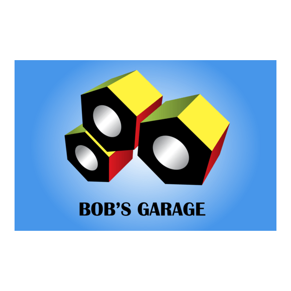 3D Nut Bolt Auto Repair Logo PNG Vector