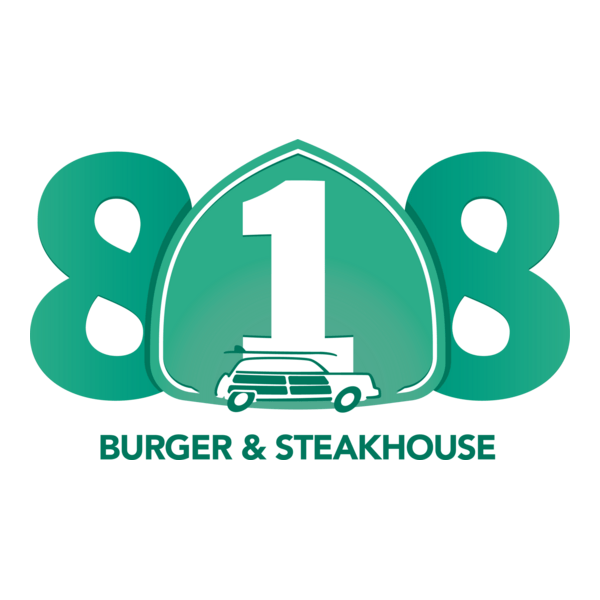 818 Burger Logo PNG Vector