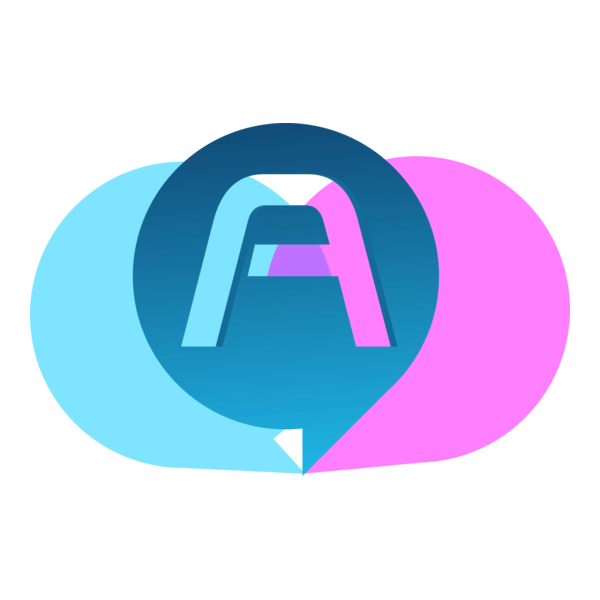 A Blue Letter Logo PNG Vector