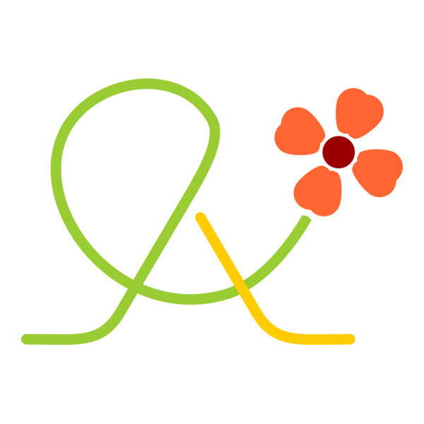 A Flower Logo PNG Vector