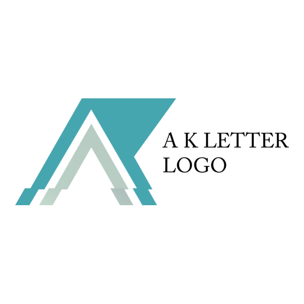 A K Letter Logo PNG Vector